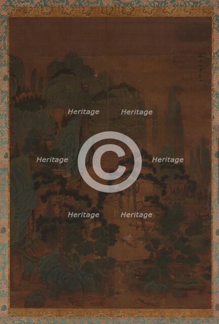 Fishing Boats among Mountains and Streams, 16th century. Creator: Unknown.