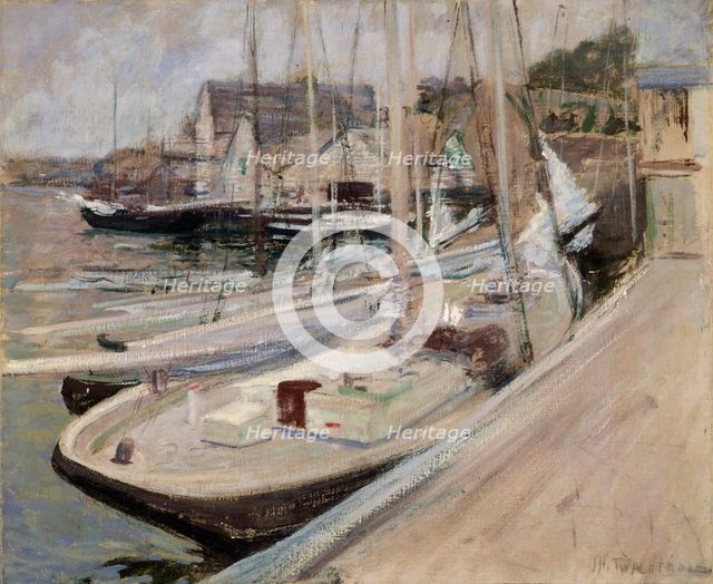 Fishing Boats at Gloucester, 1901. Creator: John Henry Twachtman.