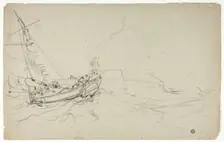 Fishing Boats at Sea, n.d. Creator: Unknown