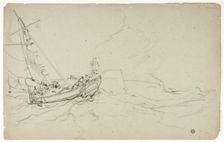 Fishing Boats at Sea, n.d. Creator: Unknown