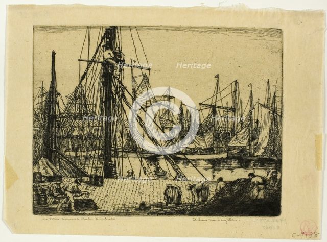 Fishing Boats, Boulogne-sur-Mer, 1902. Creator: Donald Shaw MacLaughlan.
