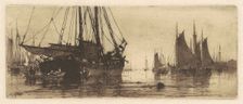 Fishing Boats, c. 1881. Creator: Charles A Platt