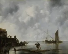 Fishing Boats in a Calm, 1651. Creator: Jan van de Cappelle