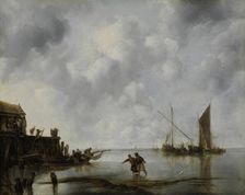 Fishing Boats in a Calm, 1651. Creator: Jan van de Cappelle