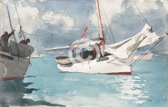 Fishing Boats, Key West, 1903. Creator: Winslow Homer.