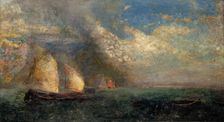 Fishing Boats. Memory of Venice, c1908. Creator: Redon, Odilon (1840-1916)