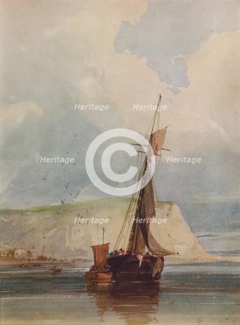 'Fishing Boats of the Headland', c1841. Artist: William Callow.