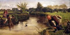 Fishing by Proxy, 1874. Creator: James Clarke Hook