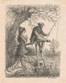 Fishing, c. 1880. Creator: Carl C. Brenner