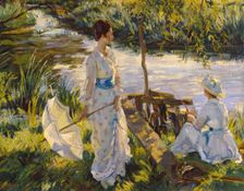Fishing, c1932. Creator: Wilfred Gabriel de Glehn