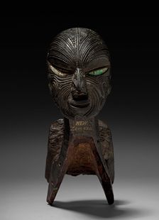 Fishing Canoe Prow, 1800s. Creator: Unknown