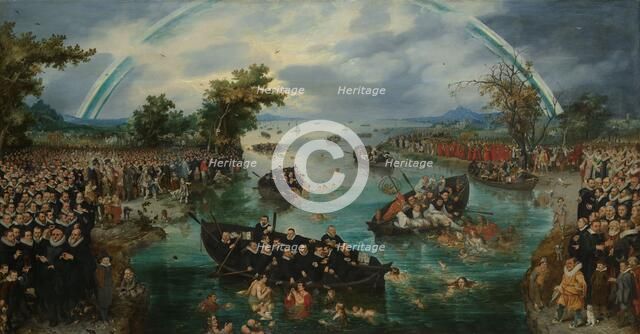 Fishing for Souls, 1614. Creator: Adriaen van de Venne.