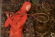 Fishing fragment of a fresco, 14th century (1909)