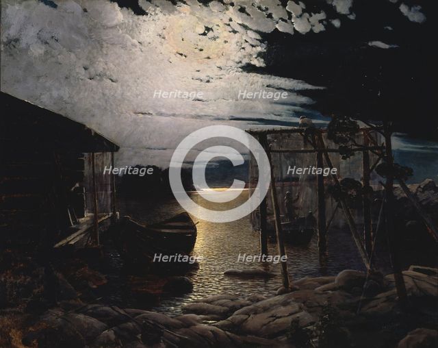 Fishing Hut, 1883. Creator: Aukusti Uotila.