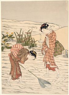 Fishing in Shallow Water, c. 1767/68. Creator: Suzuki Harunobu