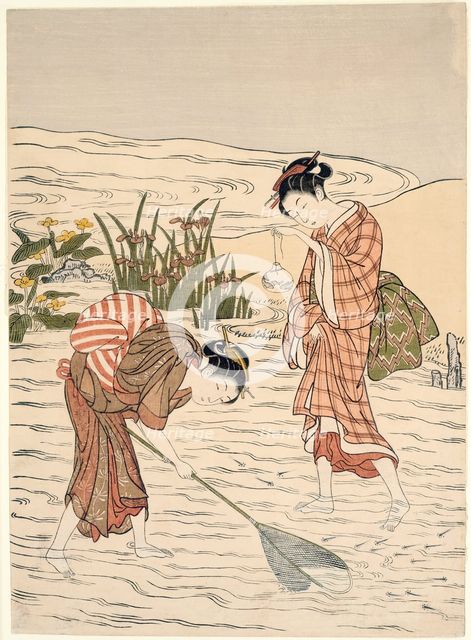 Fishing in Shallow Water, c. 1767/68. Creator: Suzuki Harunobu.