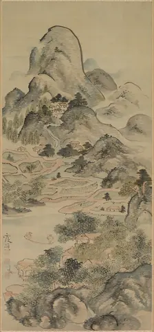Fishing in Springtime, 1700s. Creator: Ike Taiga (Japanese, 1723-1776)