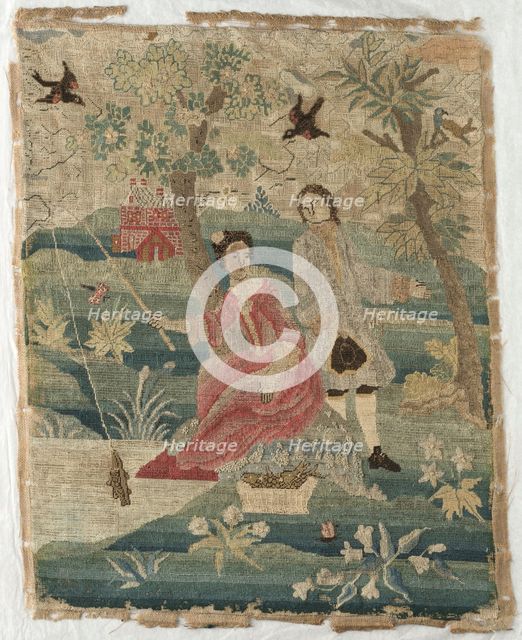 "Fishing Lady", 1700s. Creator: Unknown.