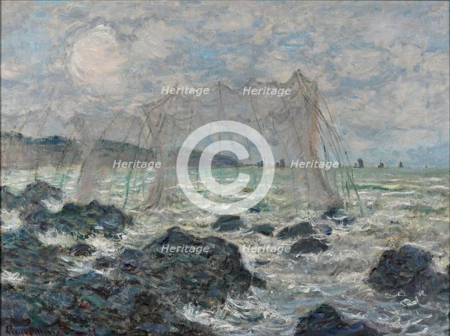 Fishing nets at Pourville, 1882. Artist: Monet, Claude (1840-1926)