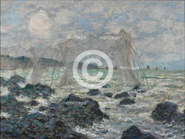 Fishing nets at Pourville, 1882. Creator: Monet, Claude (1840-1926).