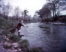 Fishing on the Tamar, Cornwall, c1955. Creator: Arthur Charles Kirby Ware