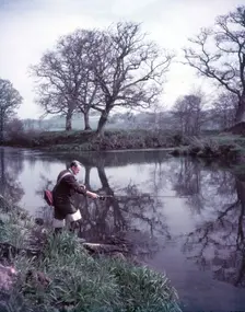 Fishing on the Tamar, Cornwall, c1955. Creator: Arthur Charles Kirby Ware