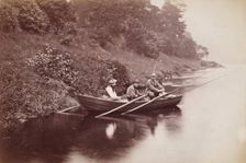 Fishing Party, Perthshire, from an album compiled by Sir John Everett Millais, 1879. Creator: Unknown