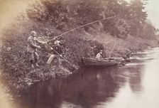 Fishing Party, Perthshire, from an album compiled by Sir John Everett Millais, 1879. Creator: Unknown