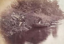 Fishing Party, Perthshire, from an album compiled by Sir John Everett Millais, 1879. Creator: Unknown