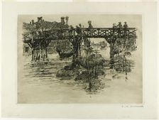 Fishing Quarter, Venice, 1883. Creator: Frank Duveneck