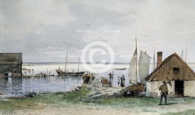 Fishing Spot at Blekinge, 1880-1924. Creator: Anna Palm de Rosa.