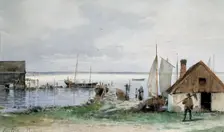 Fishing Spot at Blekinge, 1880-1924. Creator: Anna Palm de Rosa