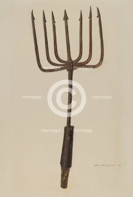 Fishing Spear, 1938. Creator: Albert Geuppert.