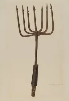 Fishing Spear, 1938. Creator: Albert Geuppert