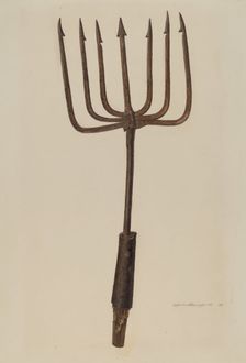 Fishing Spear, 1938. Creator: Albert Geuppert