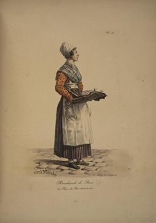 Fishwife. From the Series "Cris de Paris" (The Cries of Paris), 1815. Creator: Vernet, Carle (1758-1836)