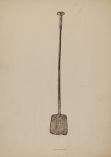 Flue Shovel, c. 1937. Creator: John Cooke
