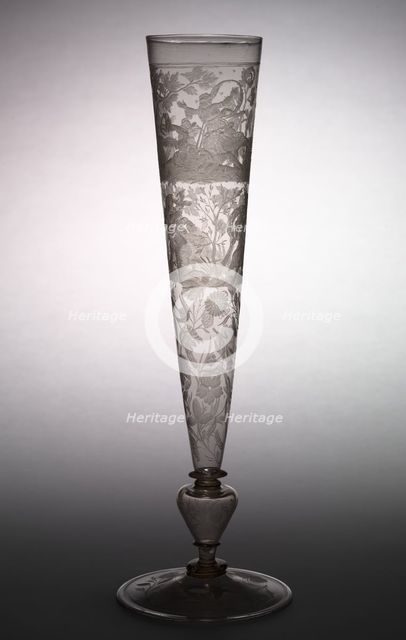 Flute Glass, early 1600s. Creator: Unknown.