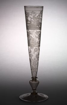 Flute Glass, early 1600s. Creator: Unknown