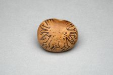 Flute or Small Container with Painted Abstract Motif, 180 B.C./A.D. 500. Creator: Unknown