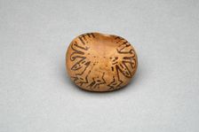 Flute or Small Container with Painted Abstract Motif, 180 B.C./A.D. 500. Creator: Unknown