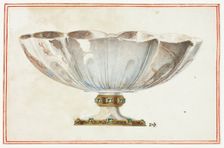 Fluted Bowl with Jewelled Base, n.d. Creator: Giuseppe Grisoni