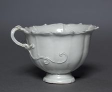Fluted Cup with Dragon Handle, early 14th Century. Creator: Unknown