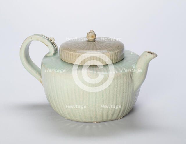 Fluted Teapot, Korea, Goryeo dynasty (918-1392), 13th century. Creator: Unknown.