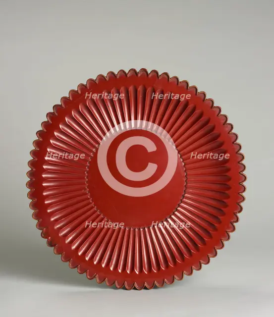 Fluted Tray, 14th Century. Creator: Unknown.