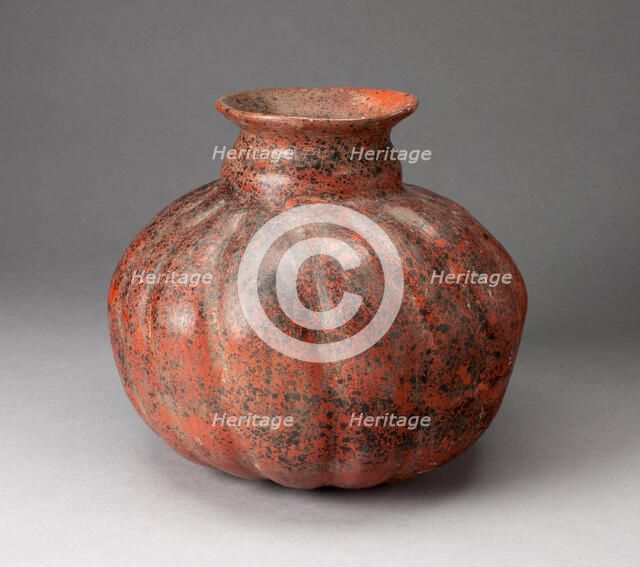 Fluted Vessel, Possibly in the Form of a Gourd, c. A.D. 200. Creator: Unknown.