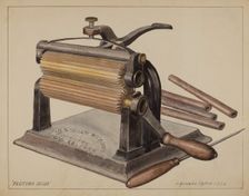 Fluting Iron, 1936. Creator: J. Howard Iams