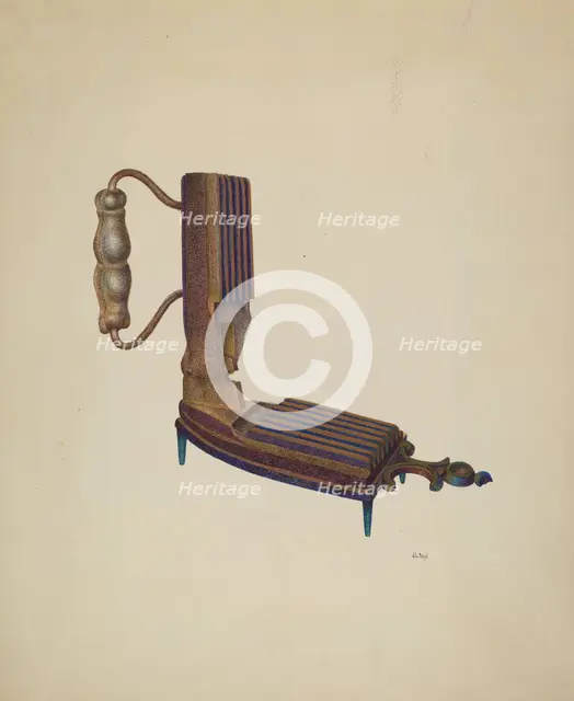 Fluting Iron, c. 1940. Creator: Joseph L. Boyd.