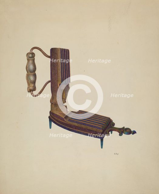 Fluting Iron, c. 1940. Creator: Joseph L. Boyd.