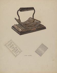 Fluting Iron, c. 1938. Creator: Albert Geuppert